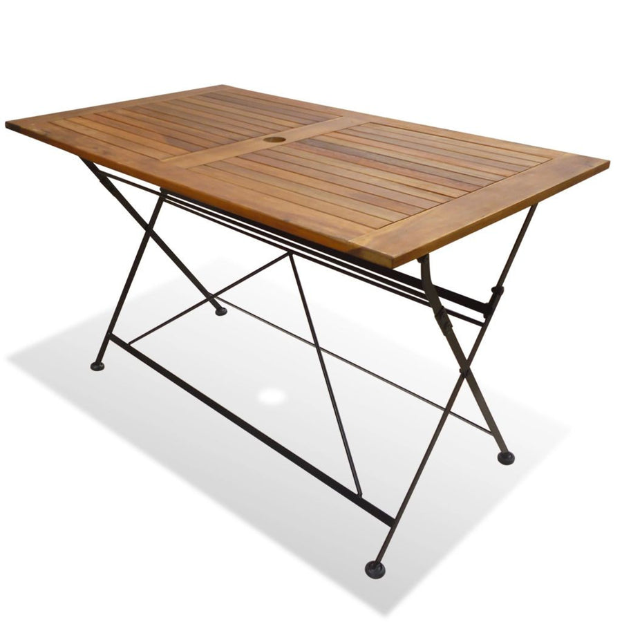 Hopfällbart trädgårdsbord 120x70x74 cm akaciaträ