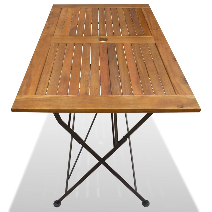 Hopfällbart trädgårdsbord 120x70x74 cm akaciaträ