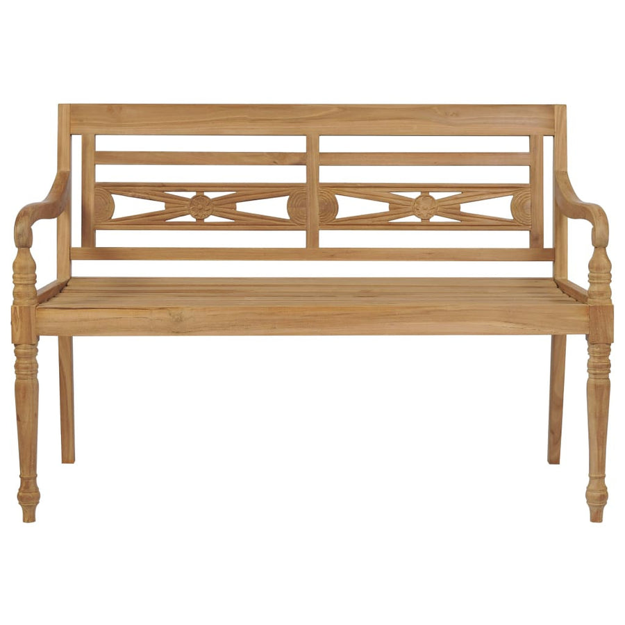 Batavia-penkki 120 cm tiikki