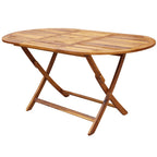 7-osainen Kokoontaitettava ulkoruokailuryhmä Akaasiapuu