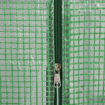 Kävelykasvihuone kahdeksalla hyllyllä, 143 x 138 x 190 cm, tummanvihreä