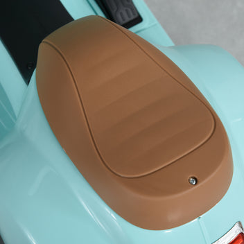 Lasten sähkömopo Vespa 6V irrotettavilla tukipyörillä, ajovalo ja äänitorvi, 1,5–3 v, vihreä