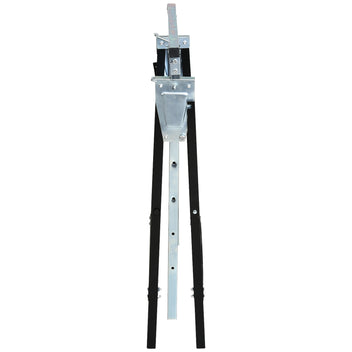 Telinepukki 2 kpl kevyt, PP-jalkasuojat, korkeus 80–130 cm, kantavuus 200 kg, 68 x 56 cm, musta
