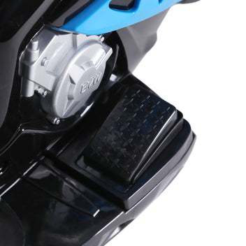 Lasten sähkömoottoripyörä BMW S1000RR 6V, musiikki ja ajovalo, 18–36 kk, sininen