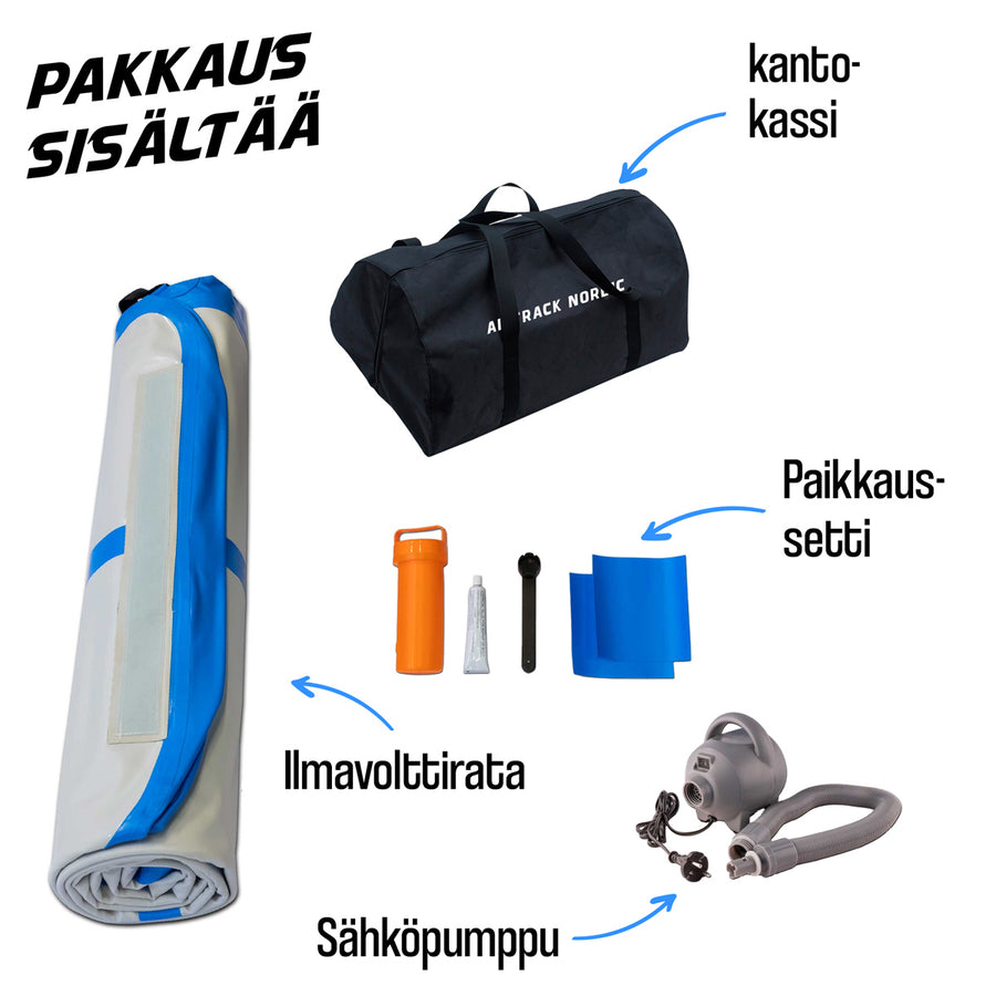 AirTrack Nordic Carbon ilmavolttirata - Punainen - 4 m