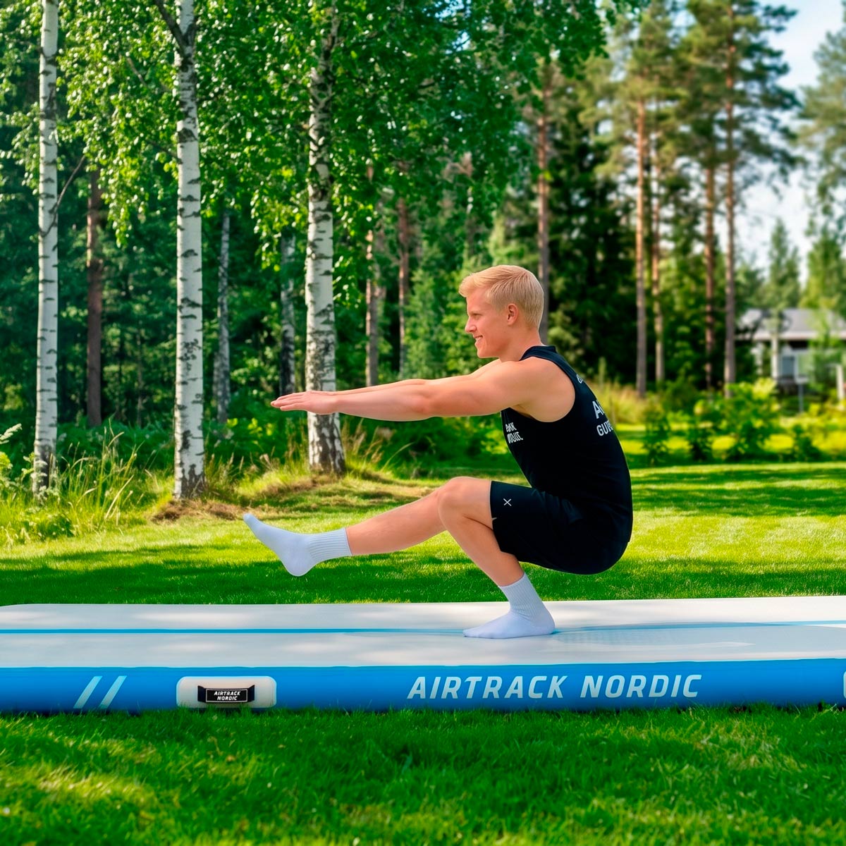 AirTrack Nordic Standard ilmavolttirata - Musta - 4 m