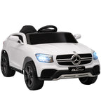 Lasten sähköauto Mercedes-Benz GLC Coupé 12V, kaukosäädin, LED ja musiikki, 3–6 v, valkoinen