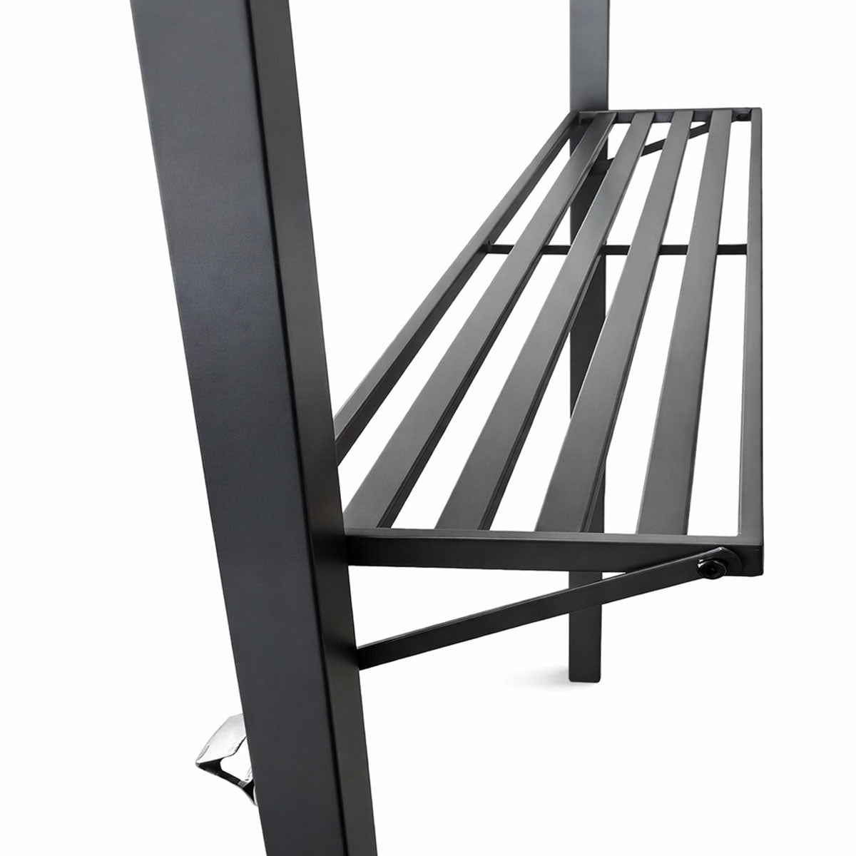 Grilltak 240 x 150 cm – tvåvånings tak, sidohyllor, flasköppnare, beige