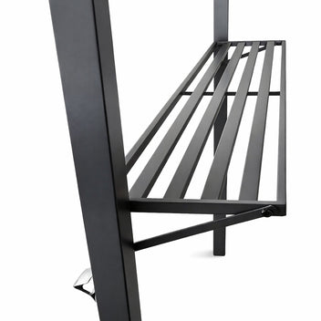 Grilltak 240 x 150 cm – tvåvånings tak, sidohyllor, flasköppnare, beige