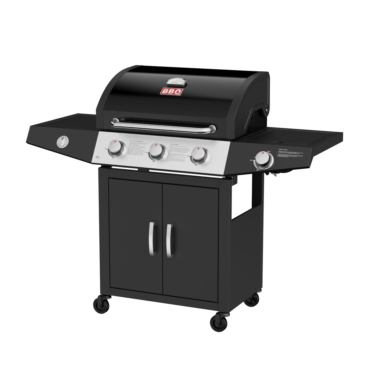 BBQ Gas Grill 3+1 brännare