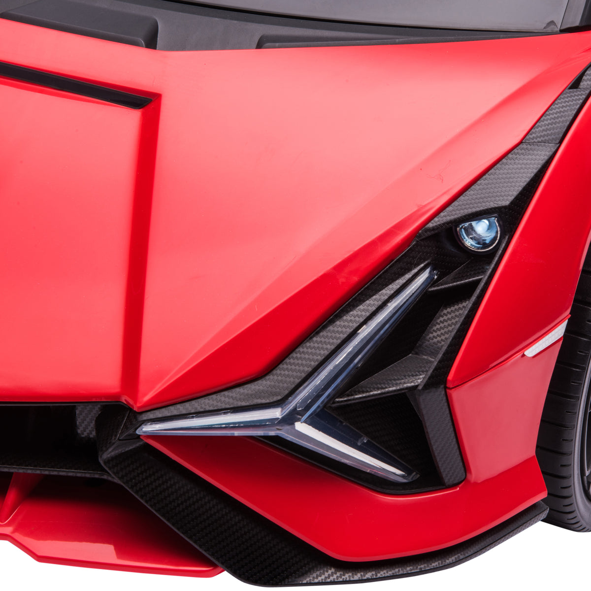 Lasten sähköauto Lamborghini Sián SUV 12V, kaukosäädin ja musiikki, 3–5 v, punainen