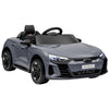 Lasten sähköauto Audi RS e-tron GT, kaukosäädin, turvavyö ja valot, 3–5 v, harmaa