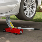 Hydraulinen kompakti tunkki 2 t, nostokorkeus 12–30 cm, ylikuormitussuoja, punainen