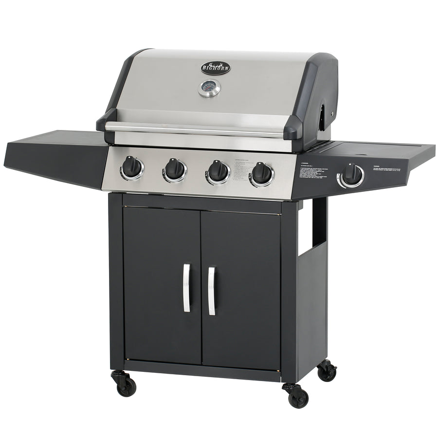 Bighorn gasgrill 4 + 1 brännare