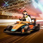 Lasten sähköauto McLaren Formula 1, 12V, kaukosäädin ja musiikki, 3–5 v, oranssi