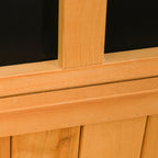 Puinen säilytyslaatikko ja penkki, 127 x 56 x 60 cm, keltainen