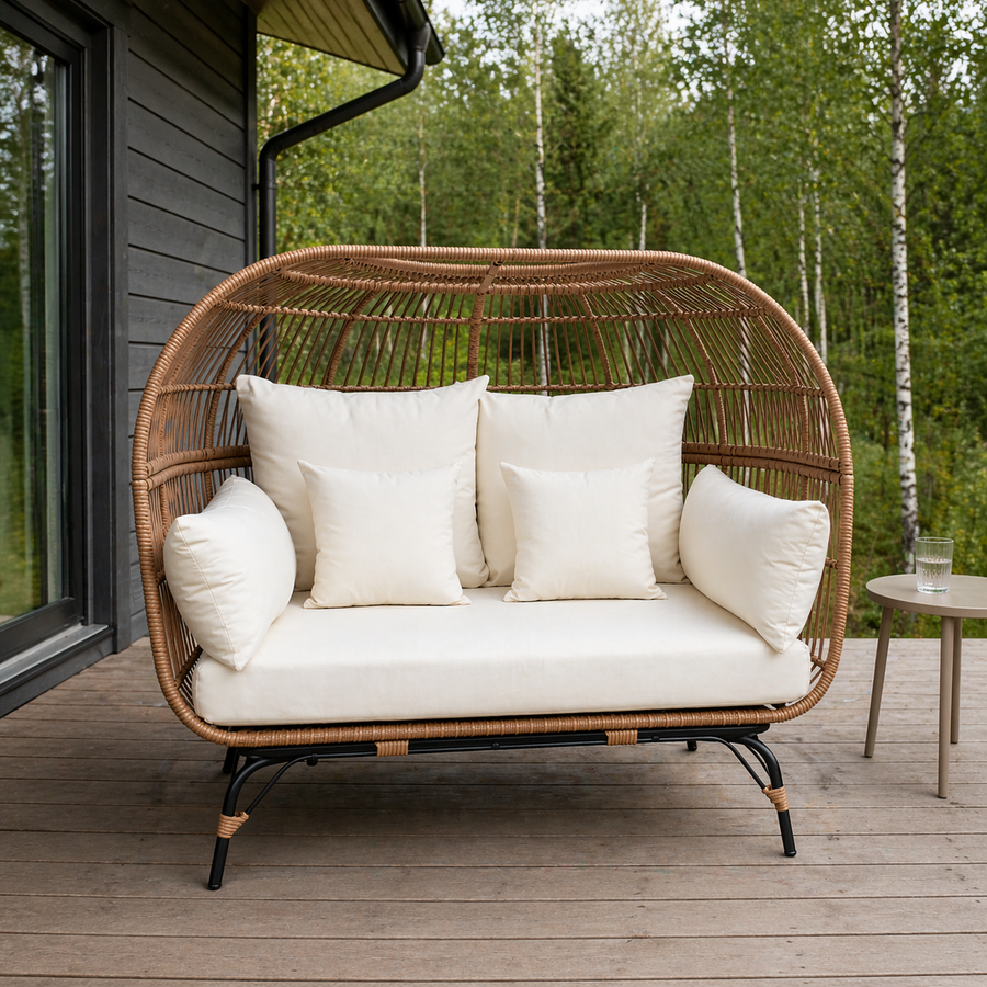 2-sitsig hörnsoffa, 15 cm stoppning, stålram, 173 x 109 x 151 cm