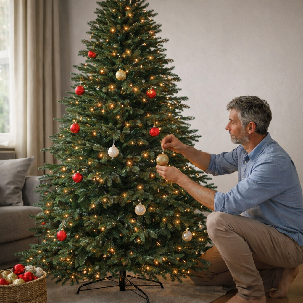 Pohjola Indoor Joulukuusi 210cm, 1231 Oksaa, PE/PVC