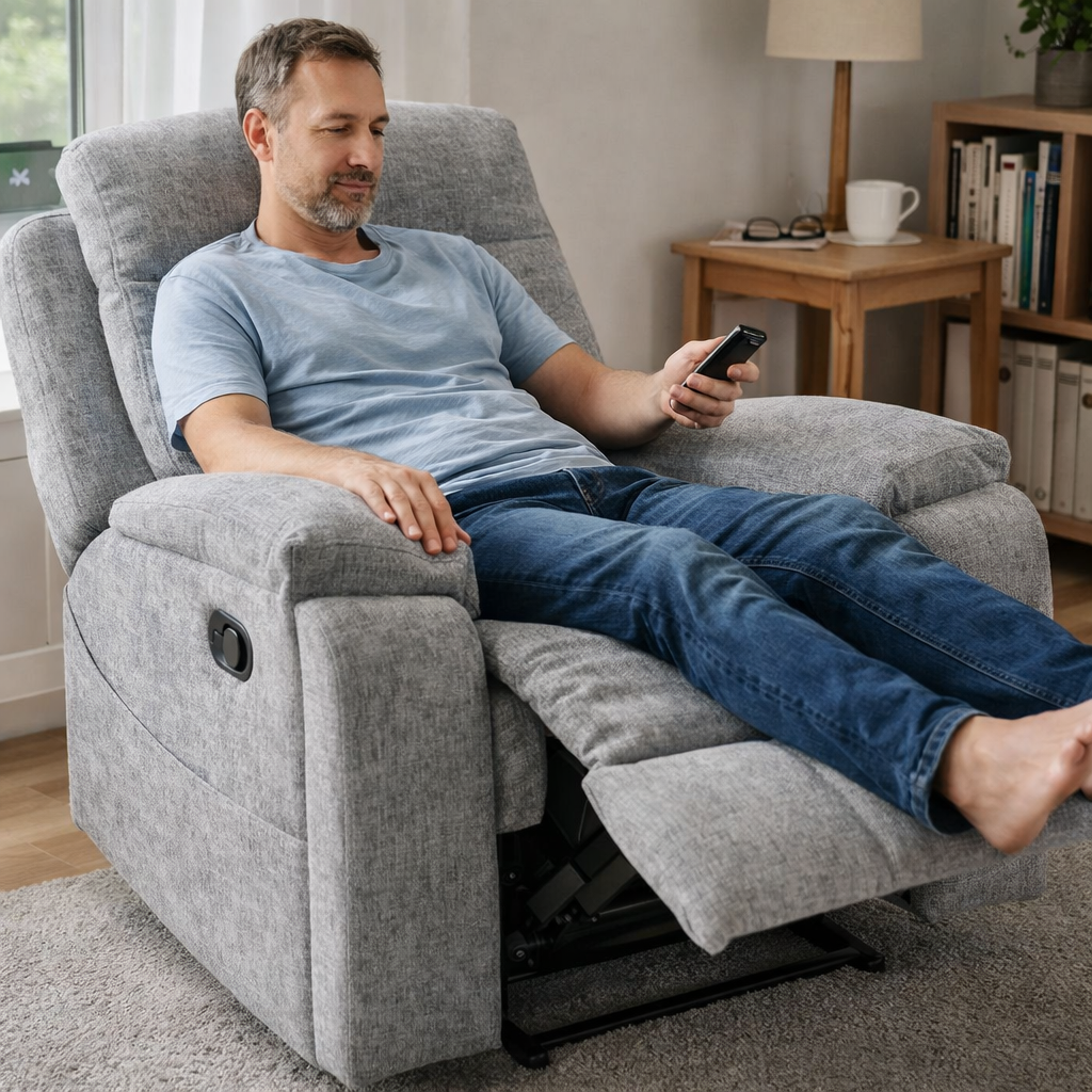 Pohjola Indoor Hierova Tv-tuoli / Mekanismituoli, Harmaa