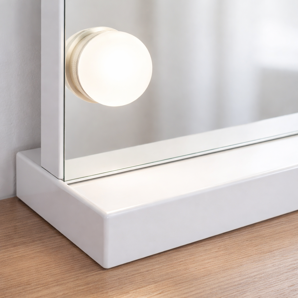 Pohjola Indoor Hollywood Meikkipeili Valoilla, Pöytä- ja Seinäkiinnitys, 58 x 46 x 12 cm