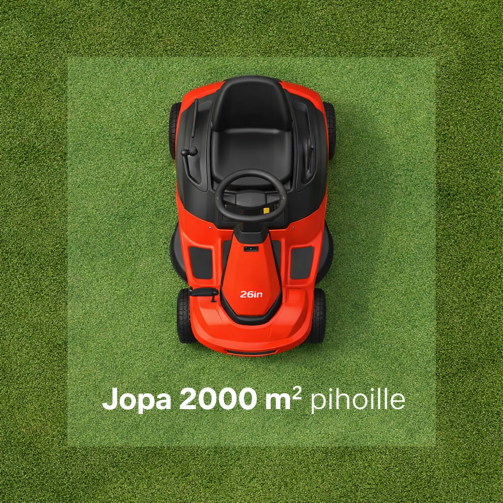 Sittgräsklippare 224 cc – 26", bakhjulsdrift, 150 l uppsamlingskorg