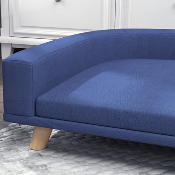 Koiran sohva isoille koirille 30 kg asti, paksu irrotettava tyyny, 98 x 67 x 25 cm, sininen