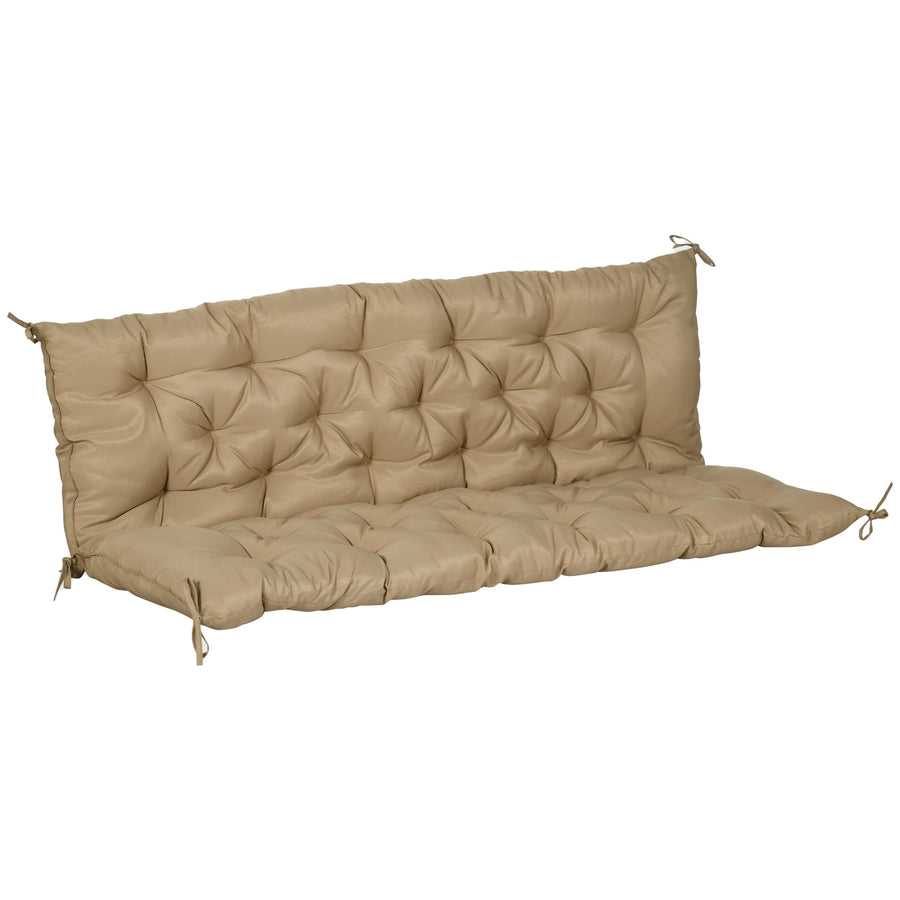 Penkin istuin- ja selkätyyny kolmelle, 150 x 98 x 8 cm, khaki