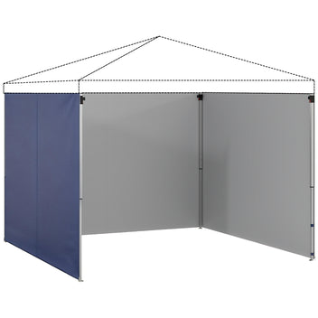 Vetoketjulliset sivuseinät 3 x 3 m paviljonkiin, 3 kpl, UPF50+, tummansininen