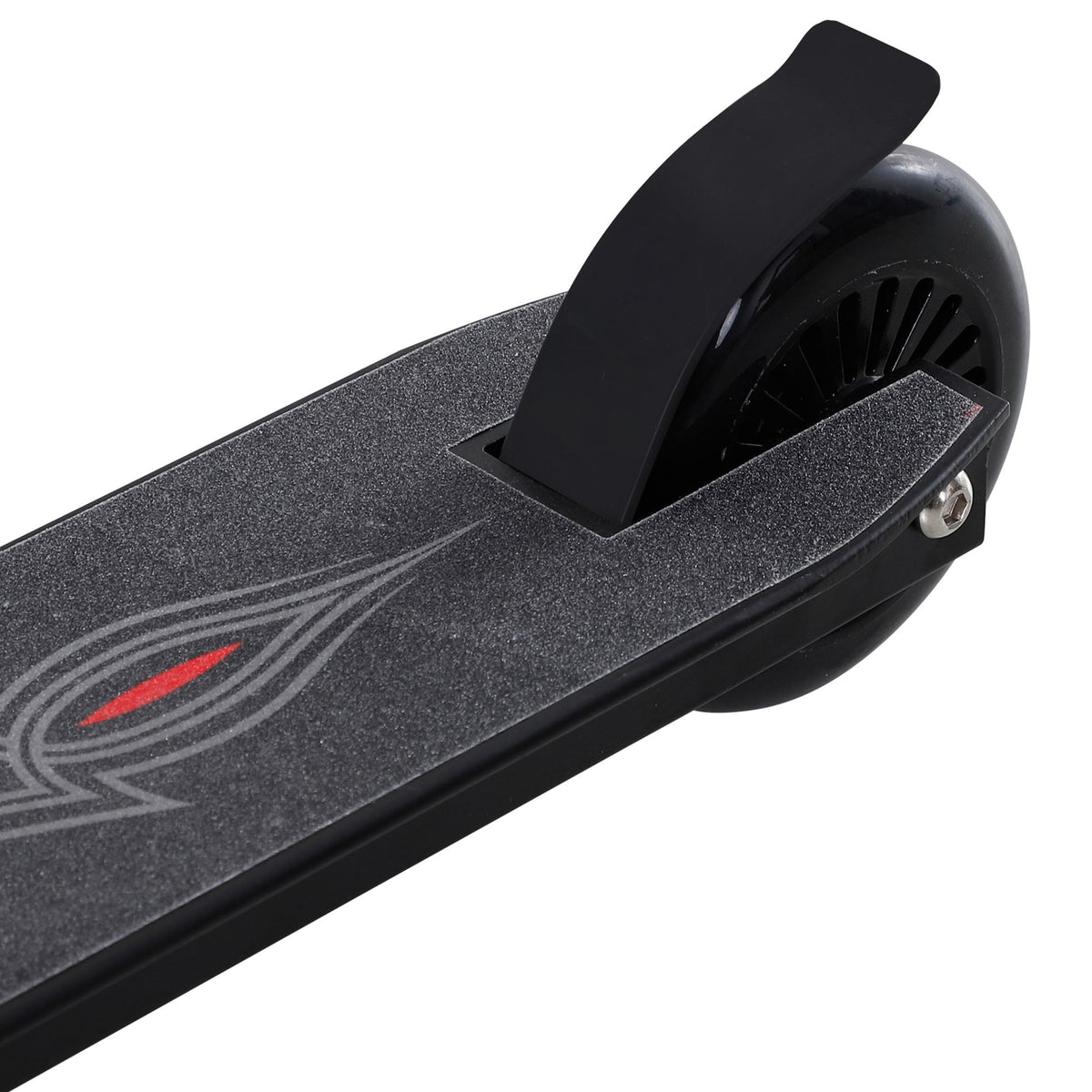 Temppupotkulauta alumiinia, 100 mm PU-pyörät, freestyle, 14 v+, musta