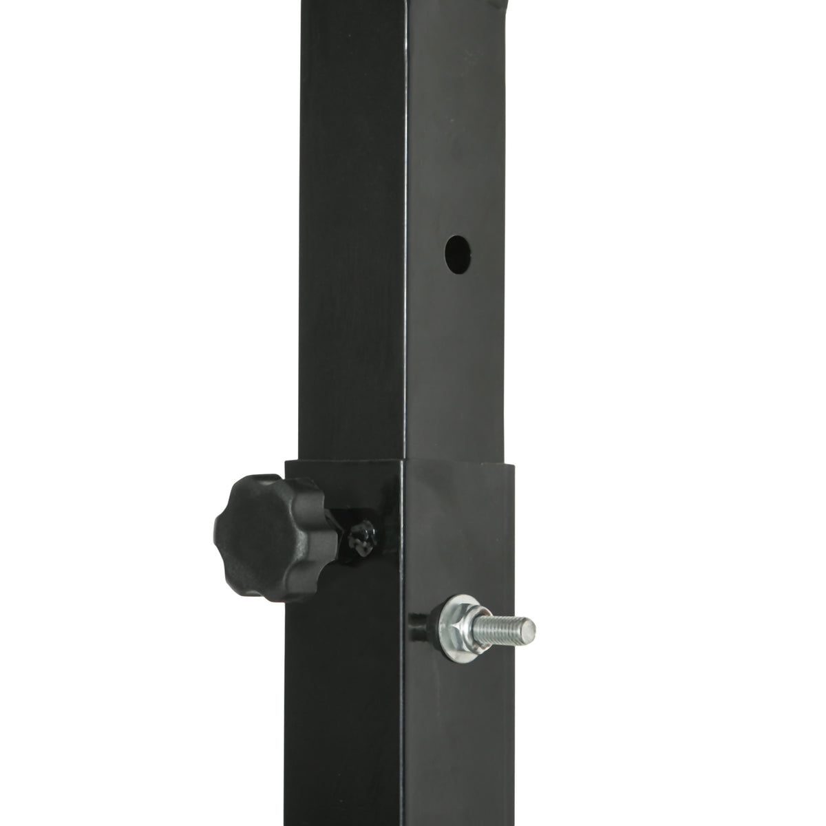 Siirrettävä koripalloteline, korin korkeus 210–260 cm, taululevy 90 x 60 cm, musta