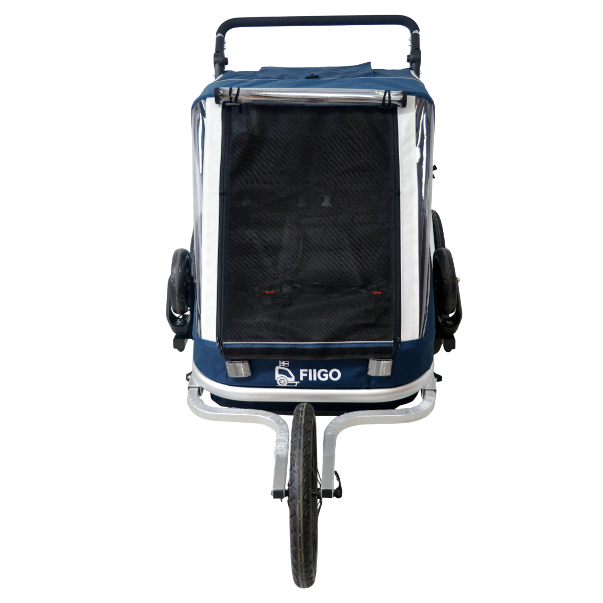 Fiigo Polkupyörän Peräkärry 2 Lapselle, Navy