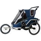 Fiigo Polkupyörän Peräkärry 2 Lapselle, Navy