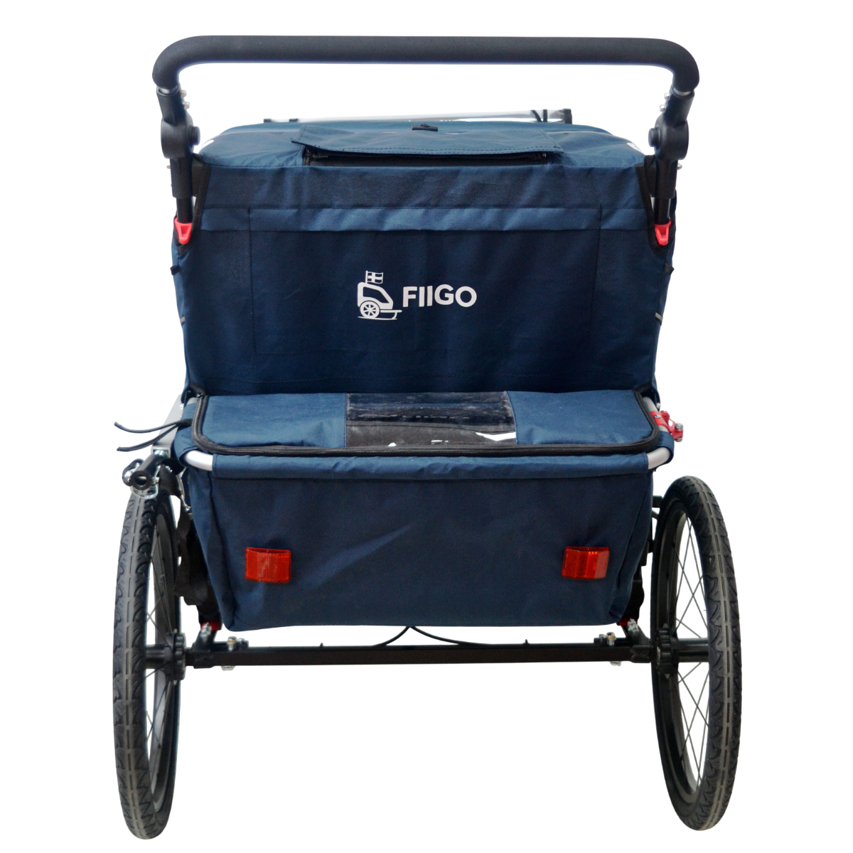 Fiigo Polkupyörän Peräkärry 2 Lapselle, Navy