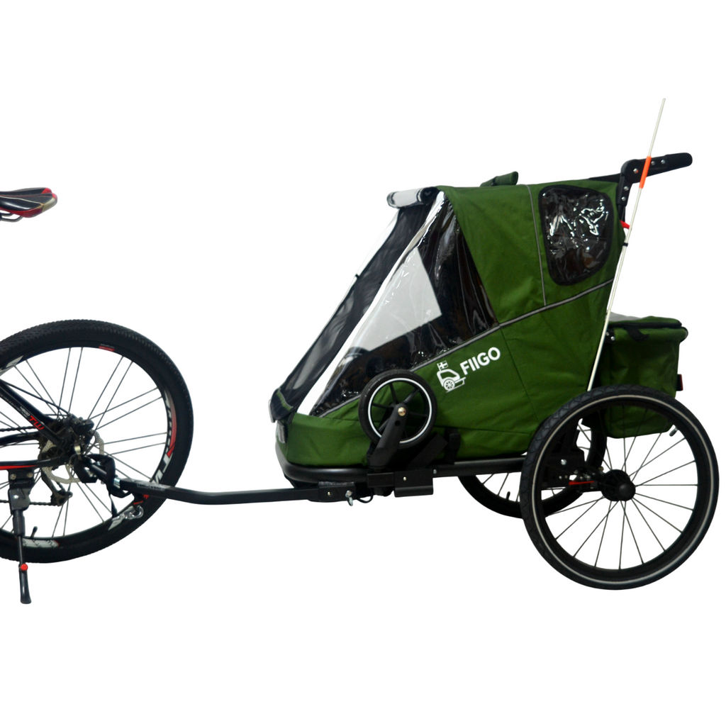 Fiigo Polkupyörän Peräkärry 2 Lapselle, Army