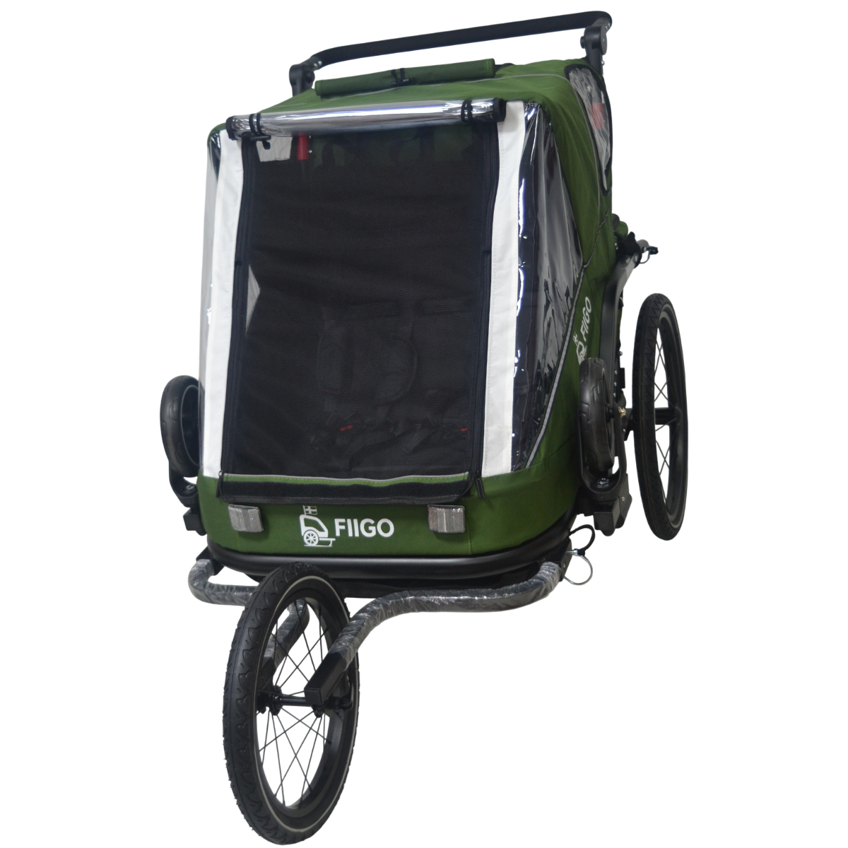 Fiigo Polkupyörän Peräkärry 2 Lapselle, Army