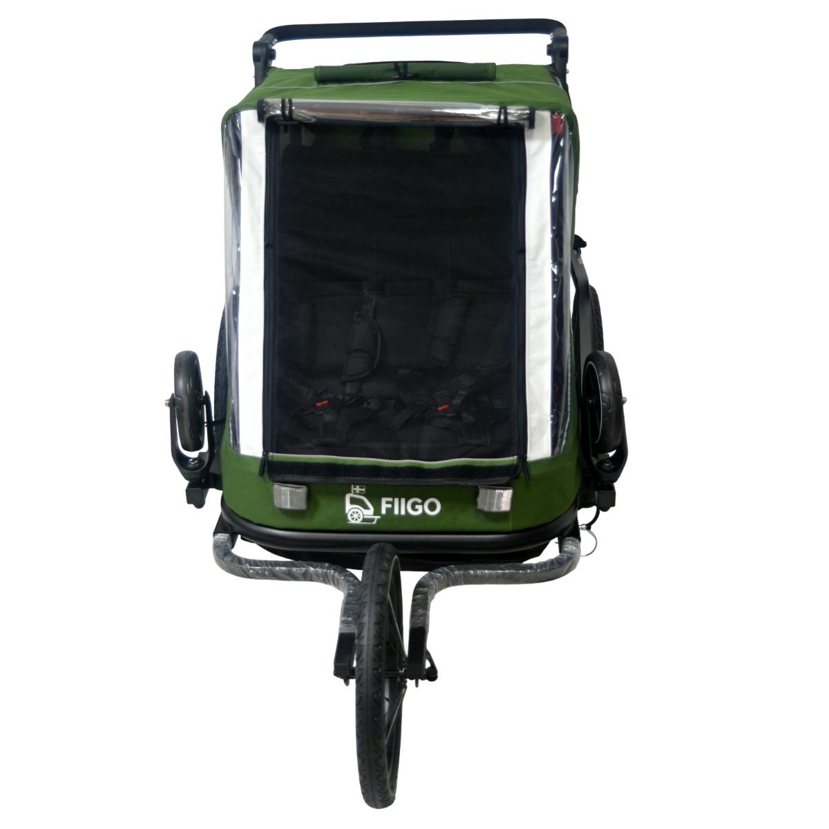 Fiigo Polkupyörän Peräkärry 2 Lapselle, Army