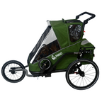 Fiigo Polkupyörän Peräkärry 2 Lapselle, Army