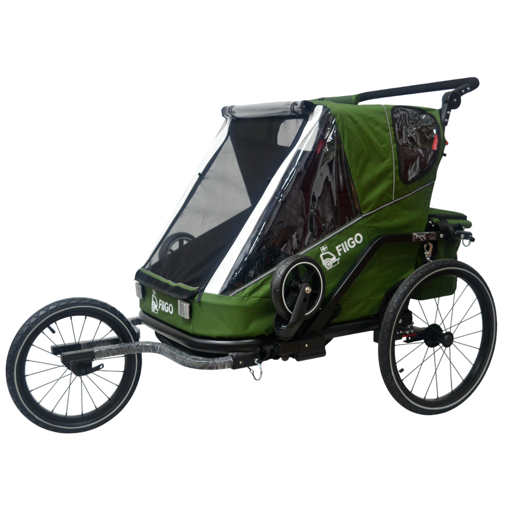 Fiigo Polkupyörän Peräkärry 2 Lapselle, Army