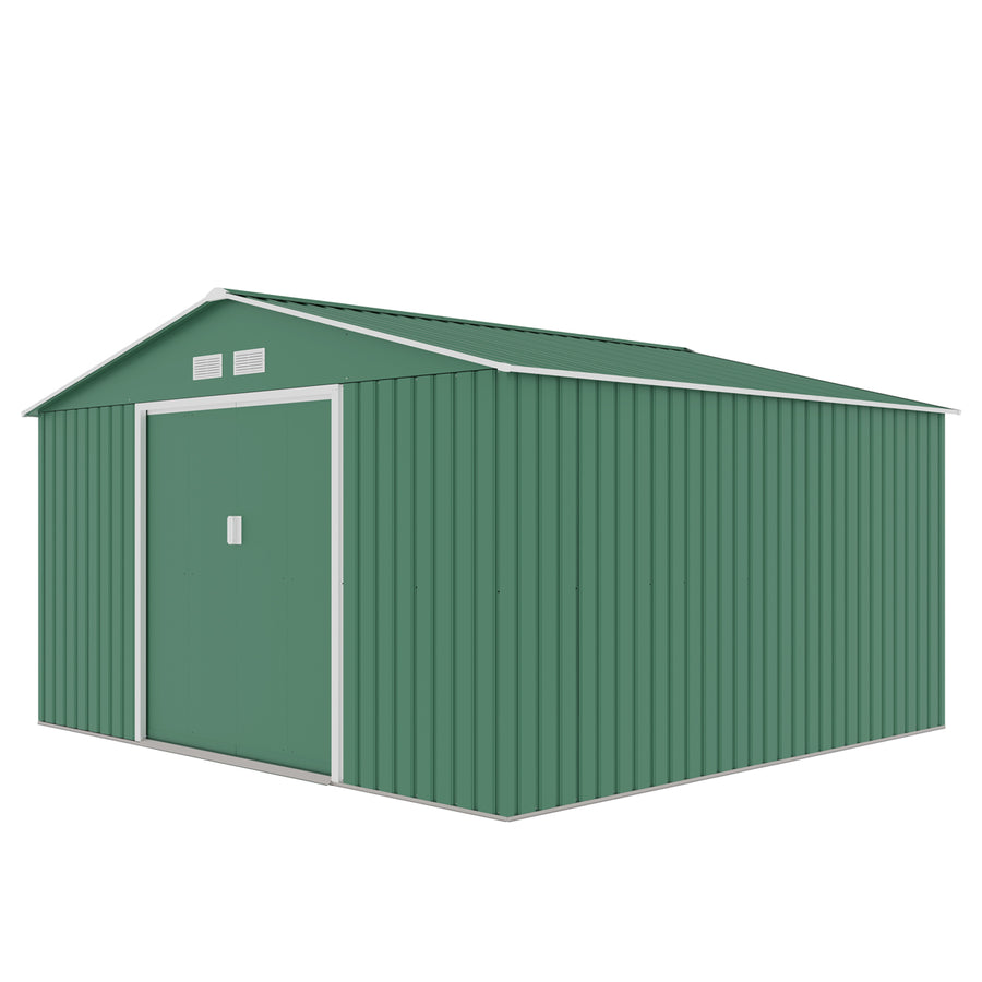 FORNORTH PIHAVARASTO 340x319cm, 10.85m2, green + sokkeli