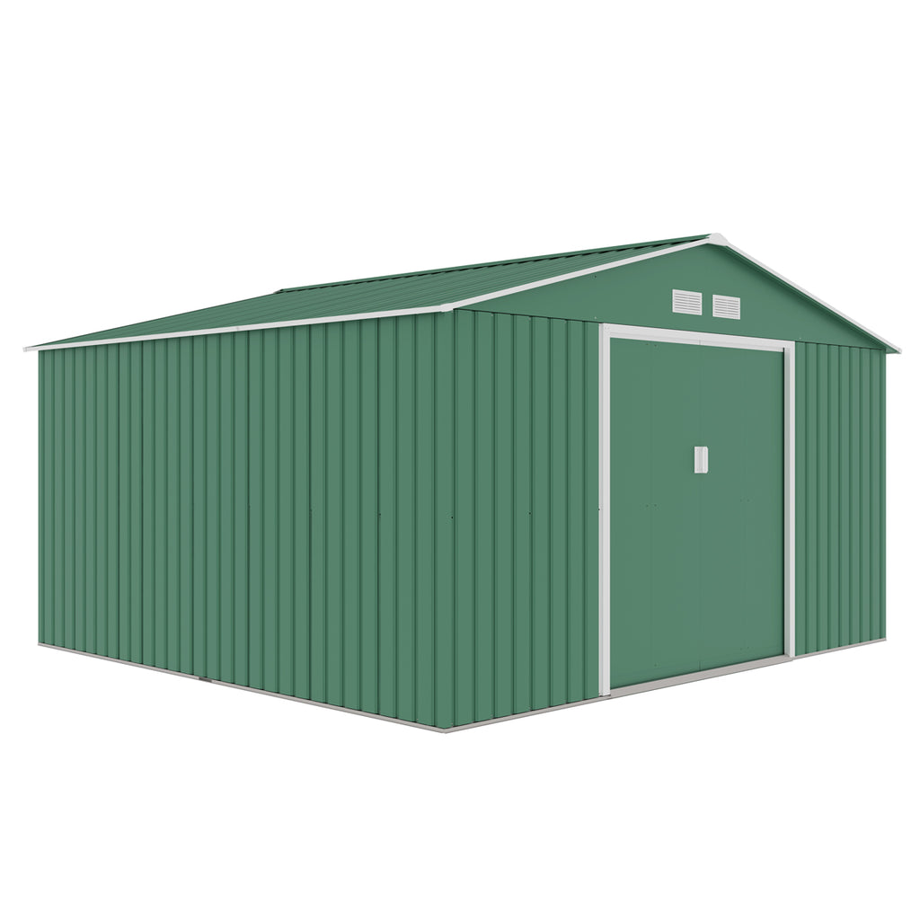 FORNORTH PIHAVARASTO 340x319cm, 10.85m2, green + sokkeli