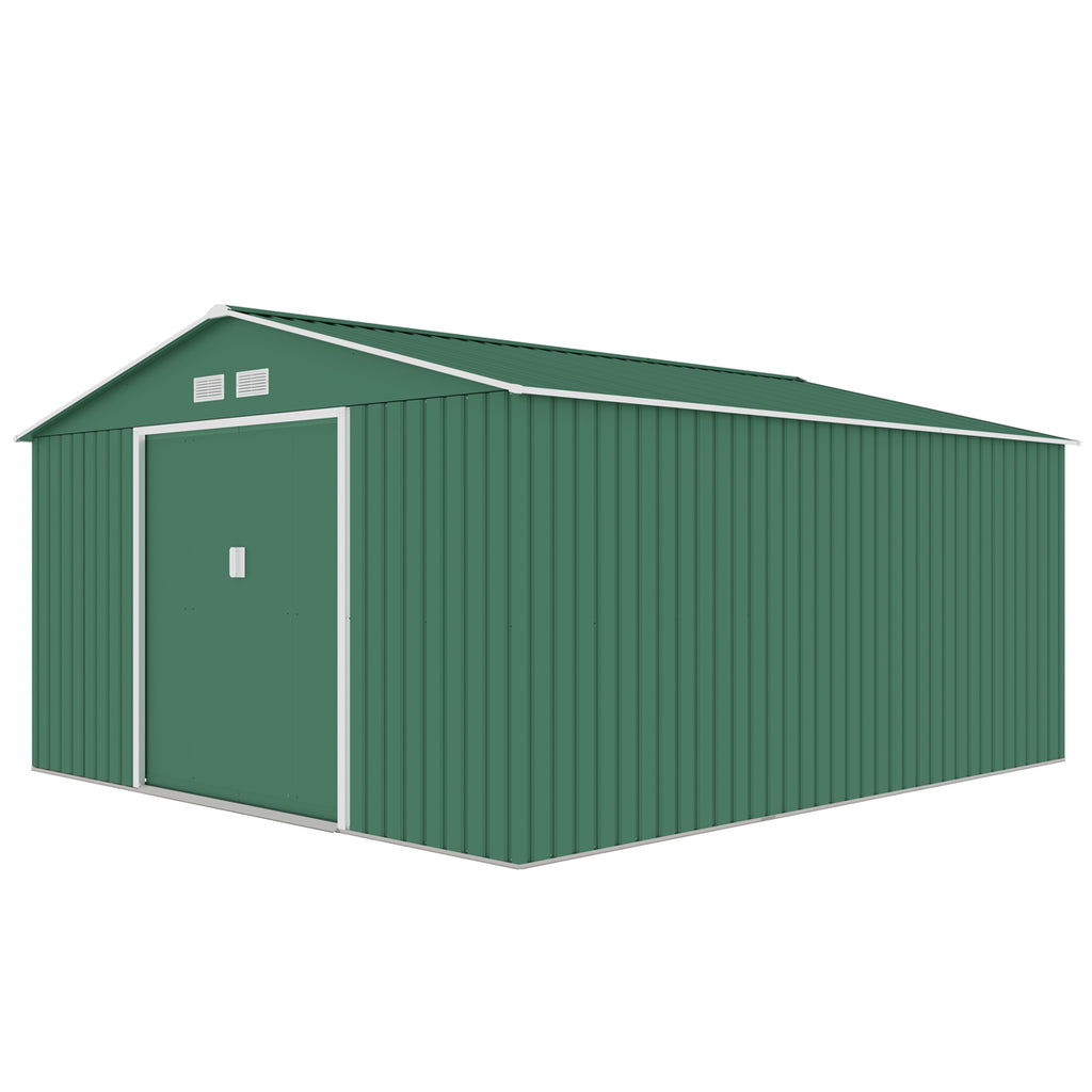 FORNORTH PIHAVARASTO 340x382cm, 12.99m2, green + sokkeli