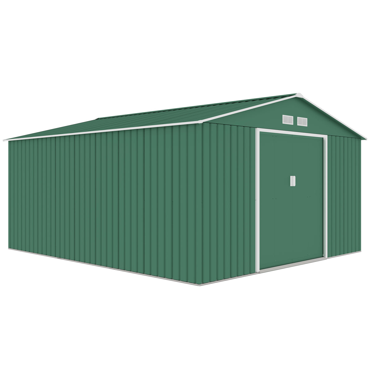 FORNORTH PIHAVARASTO 340x382cm, 12.99m2, green + sokkeli