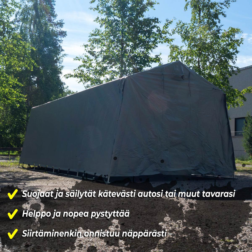 FORNORTH PRESSUTALLI 3,2X6M, VAALEANHARMAA 350G PVC