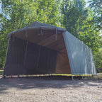FORNORTH PRESSUTALLI 3,2X6M, VAALEANHARMAA 350G PVC