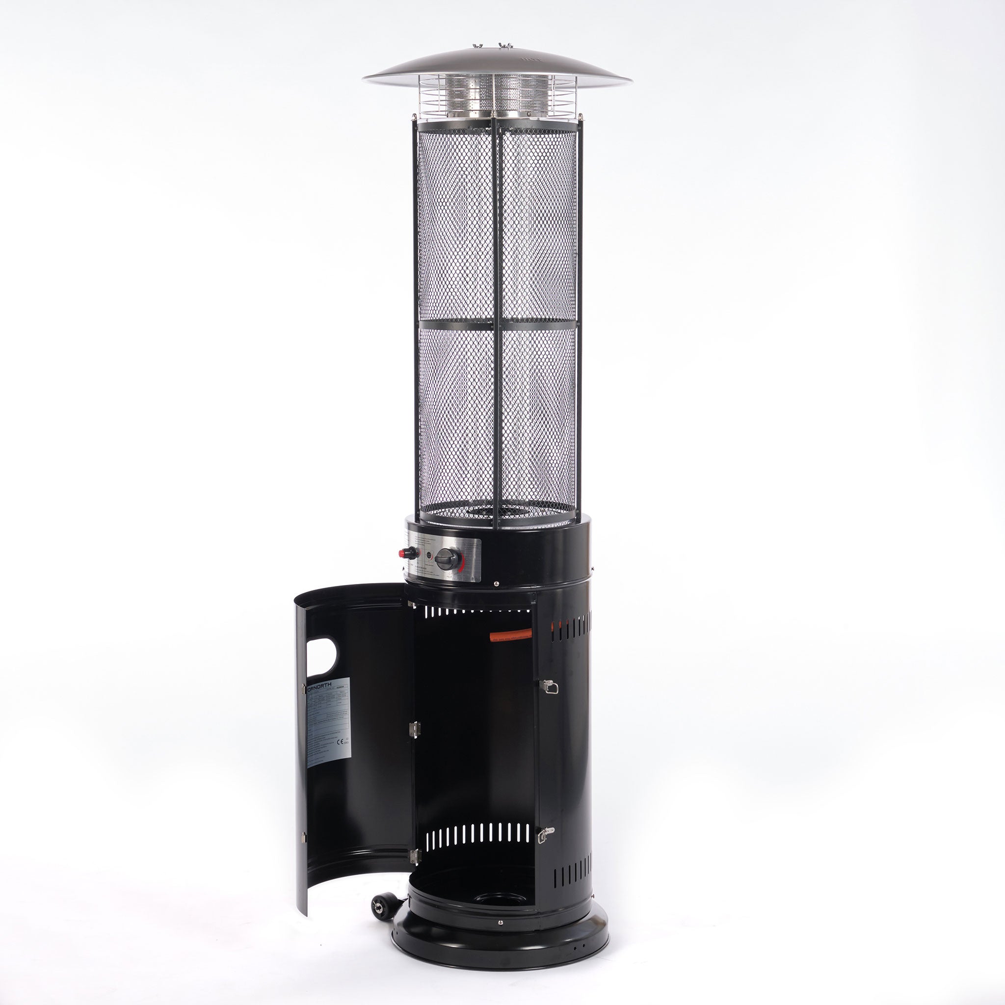 FORNORTH TERASSILÄMMITIN ROUND TUBE 11KW KAASUKÄYTTÖINEN, MUSTA