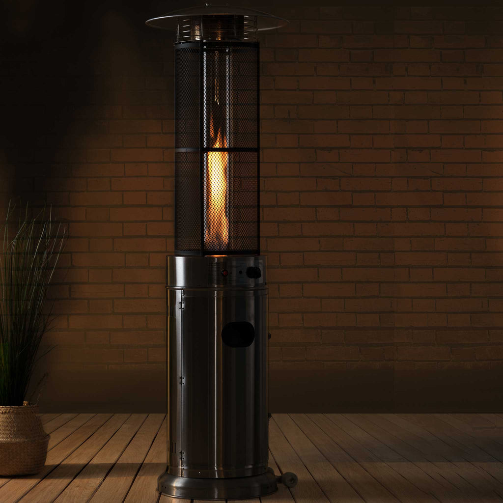 FORNORTH TERASSILÄMMITIN ROUND TUBE 11KW KAASUKÄYTTÖINEN, ROSTERI