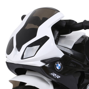 Lasten sähkömoottoripyörä BMW S1000RR 6V, musiikki ja ajovalo, 18–36 kk, musta