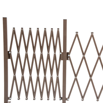 Jatkettava alumiininen saksiaita, 52–405 x 103,5 cm, tummanruskea