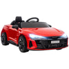 Lasten sähköauto Audi RS e-tron GT, kaukosäädin, turvavyö ja valot, 3–5 v, punainen