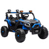 Lasten sähkömaastoauto UTV kahdelle 24V litiumakulla, kaukosäädin, 2 x 120 W, sininen